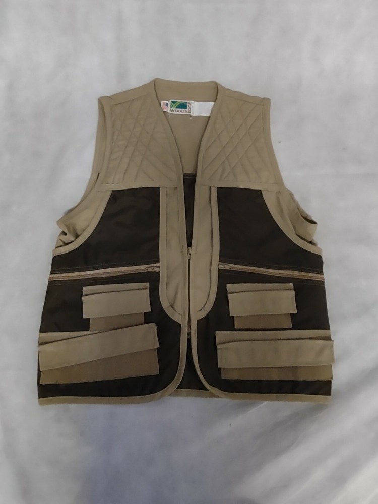Woods Edge Hunting Vest Medium Tan Brown