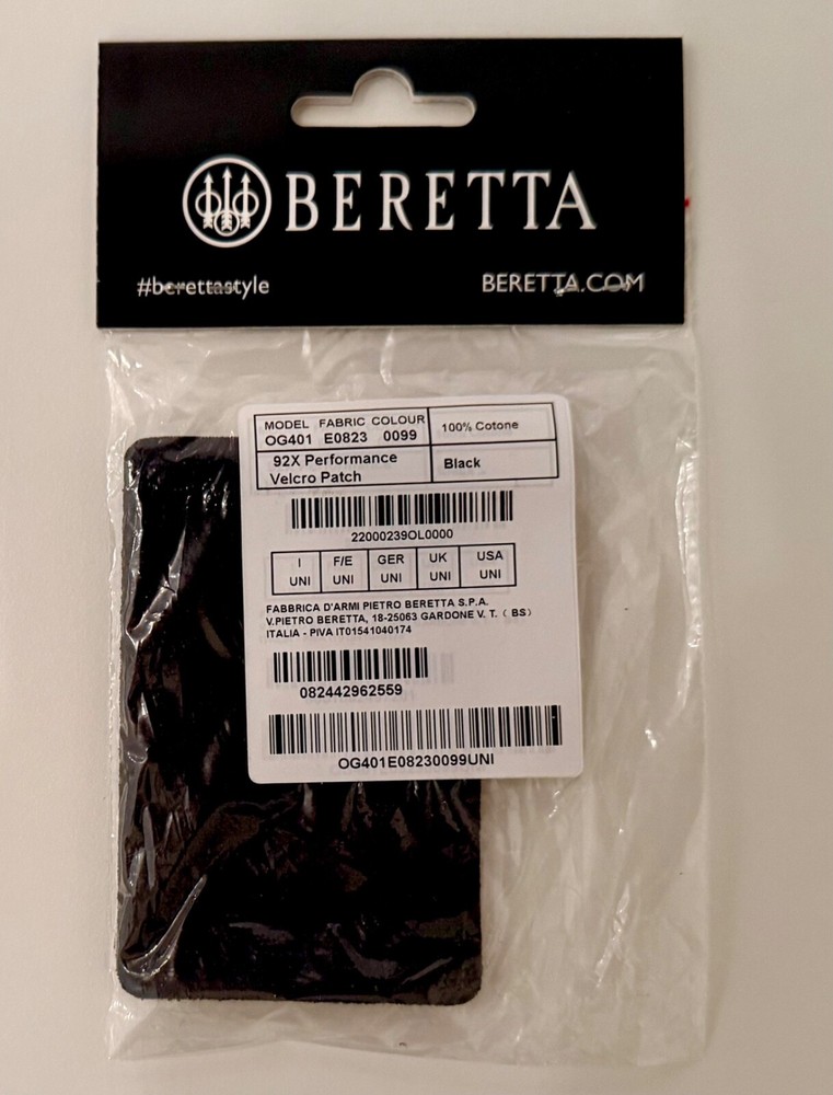 Beretta® 92X Performance Patch W/ Hook & Loop