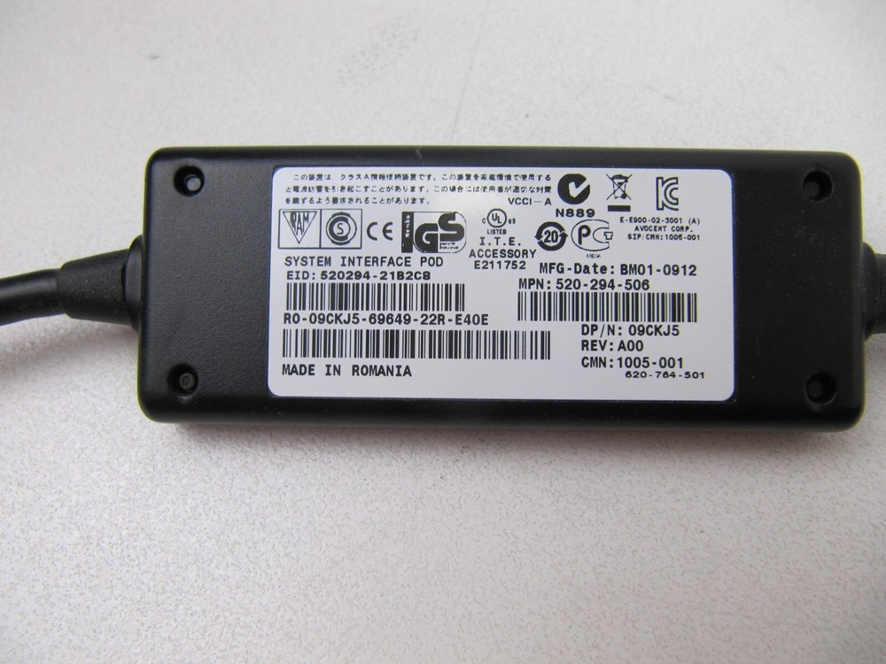 Dell 09CKJ5 520-294-504 USB KVM Switch POD SIP CIM Module Interface Cable