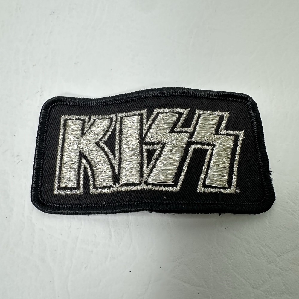 Vintage KISS Silver Logo Patch KISS Army Kits