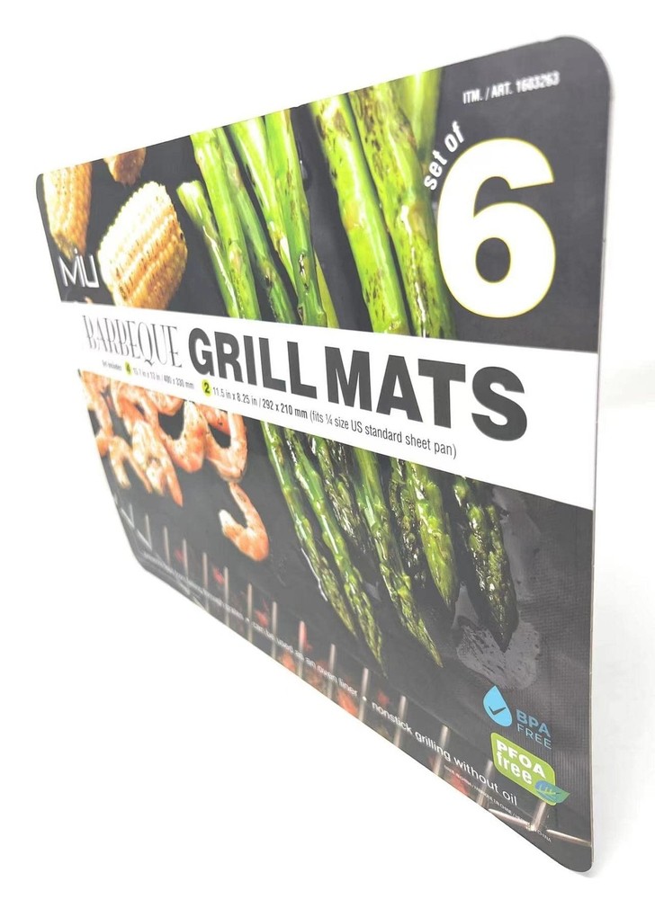 MIU 6 Pack BBQ Grill Mats