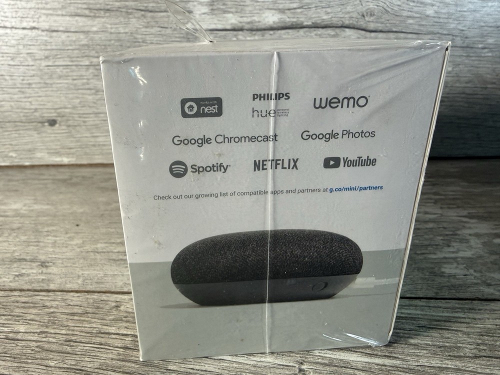 Google Home Mini Smart Speaker Assistant - Gray- NEW/SEALED