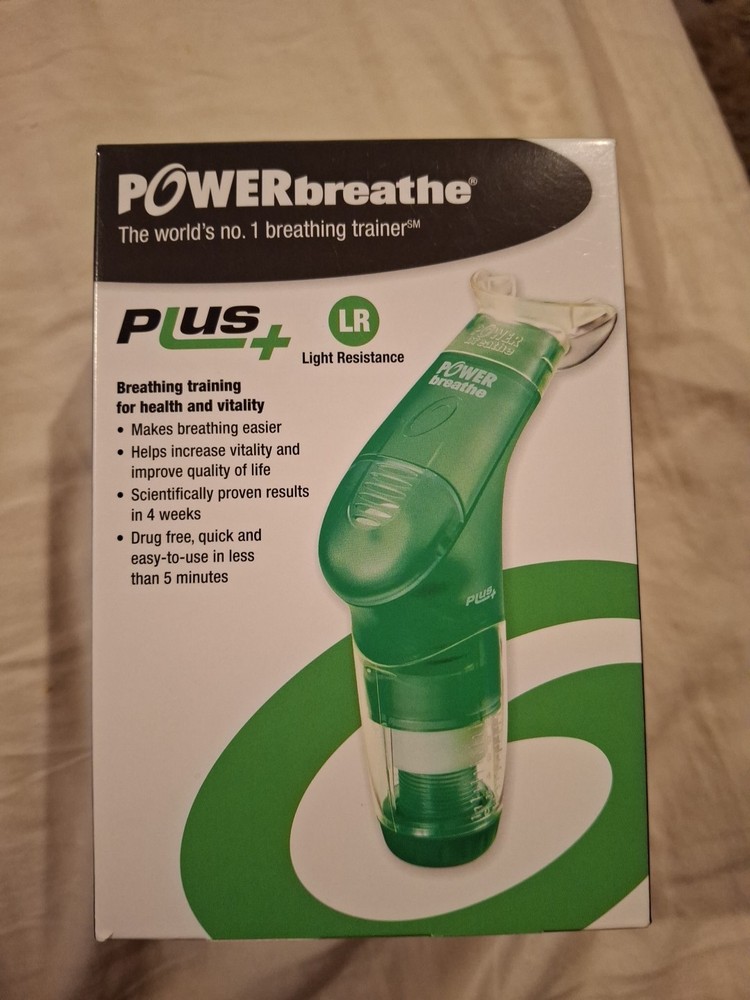 POWERbreathe Plus+ Light Resistance Green Model New Sealed