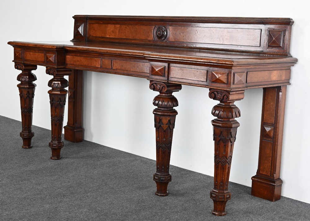 19th Century Gothic Sideboard or Huntboard