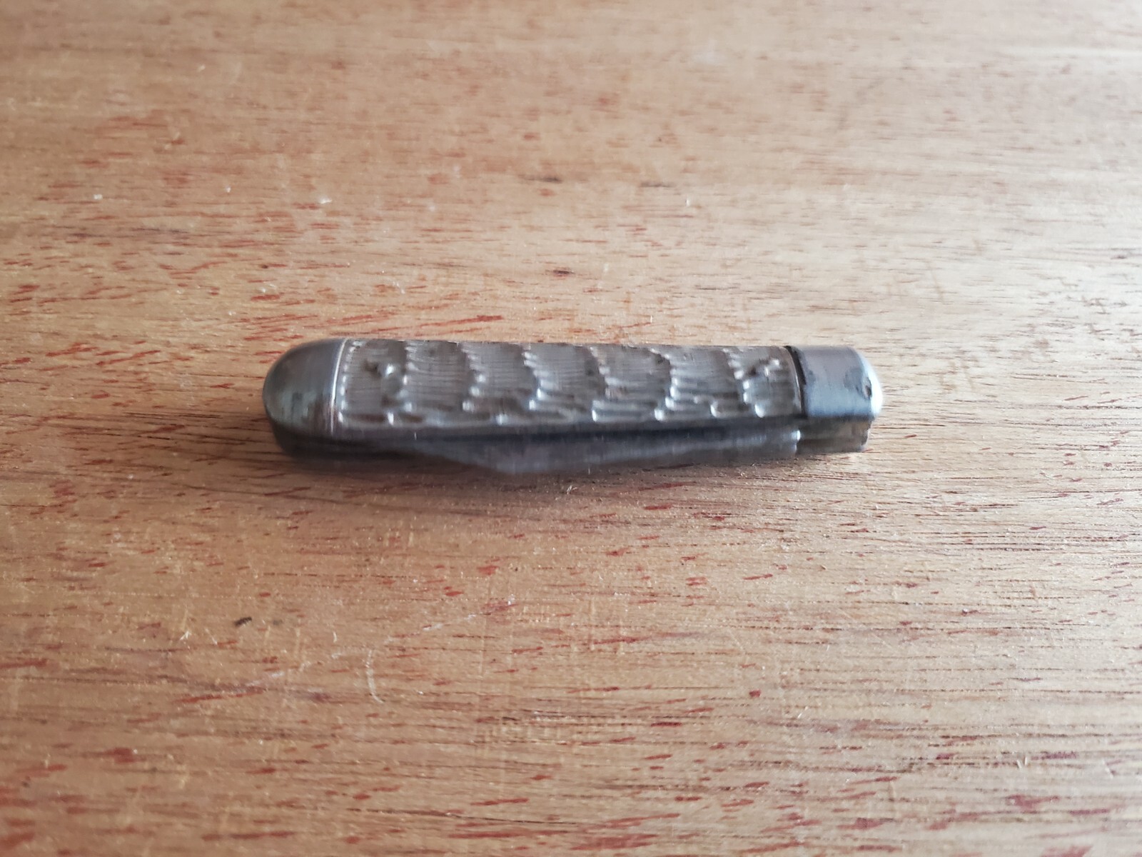 Vintage IMPERIAL 2 Blade Folding Pocket Knife Metal Handles NO Snap Rough Bad