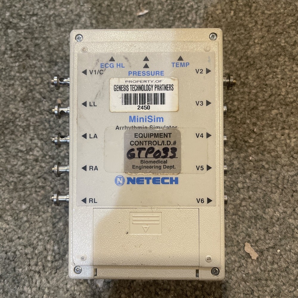 Netech Corp. MiniSim Patient ECG Arrhythmia Advanced Parameter Simulator