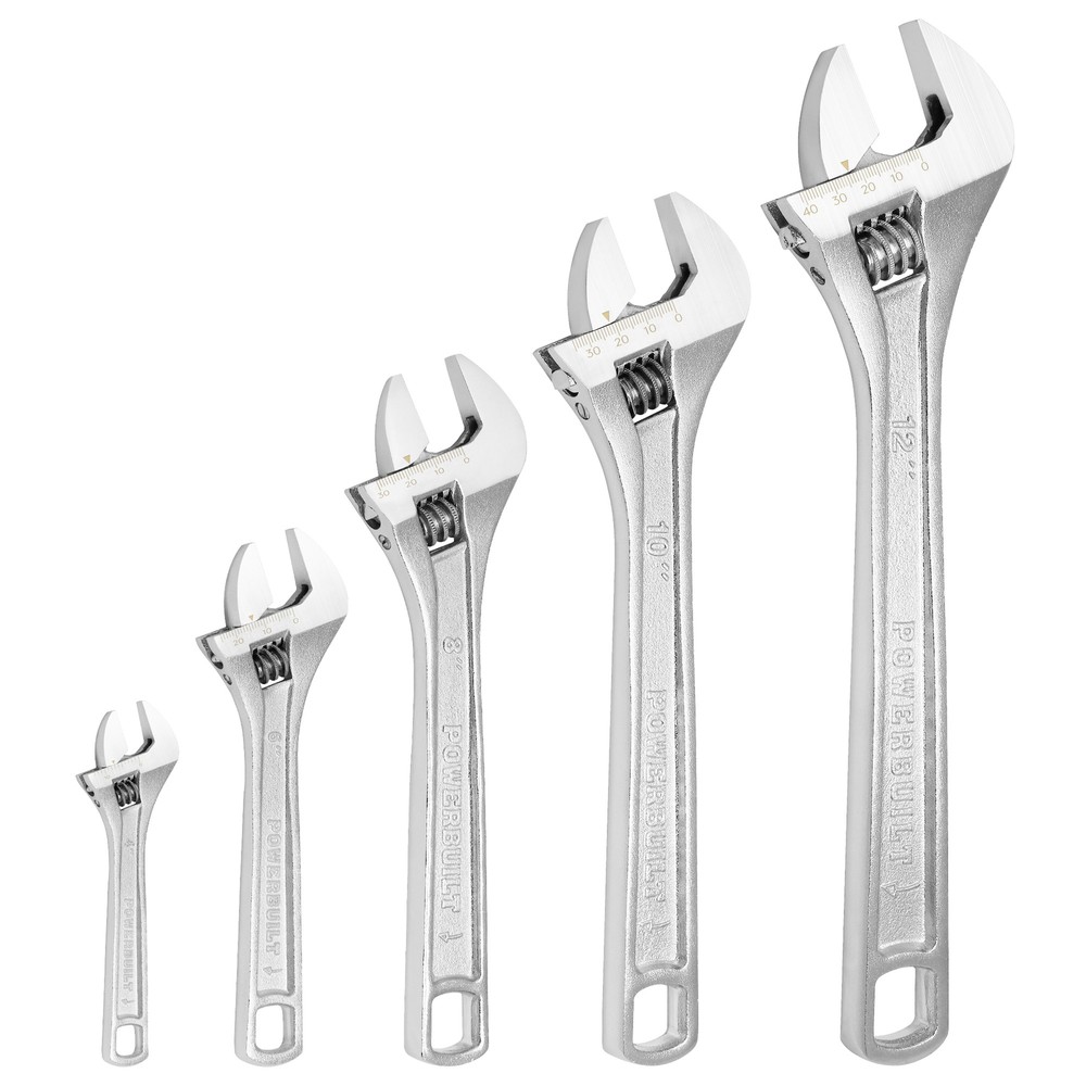Powerbuilt 6 Inch Adjustable Wrench - 644040