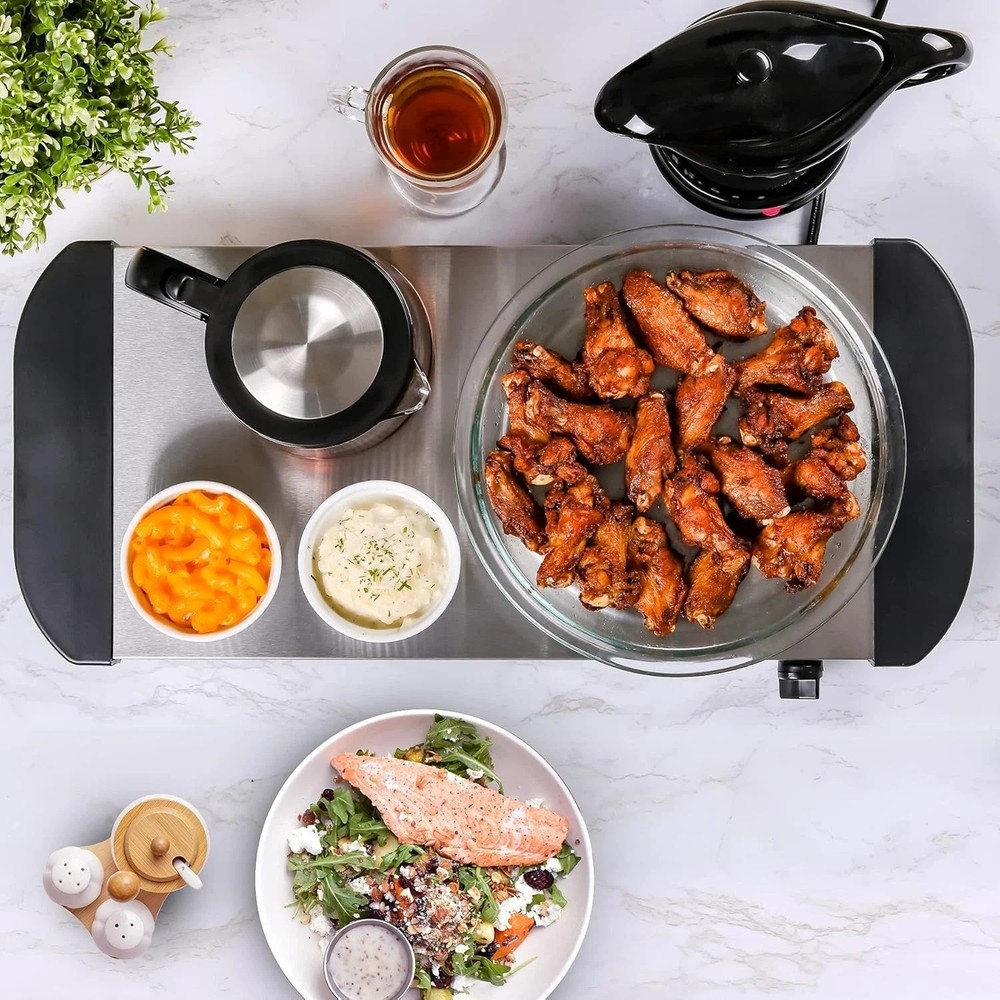 Elegant Electric Warming Tray – Adjustable Temperature Control & Compact Design