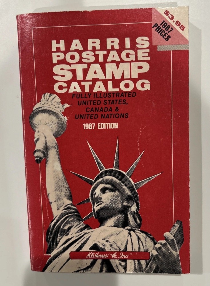 Stamps Vintage HARRIS EDITION 1987, USA, Stamps Guidebook Postage Stamps