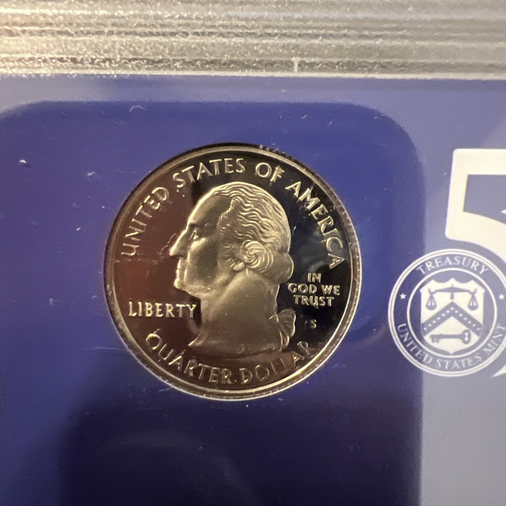 2007 US Mint 50 State Quarter Proof Set Box W/COA NEW