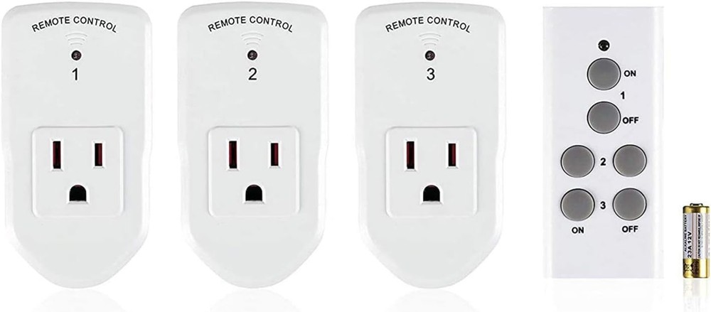 Wireless Remote Control Outlet Switch for Lights and Appliances