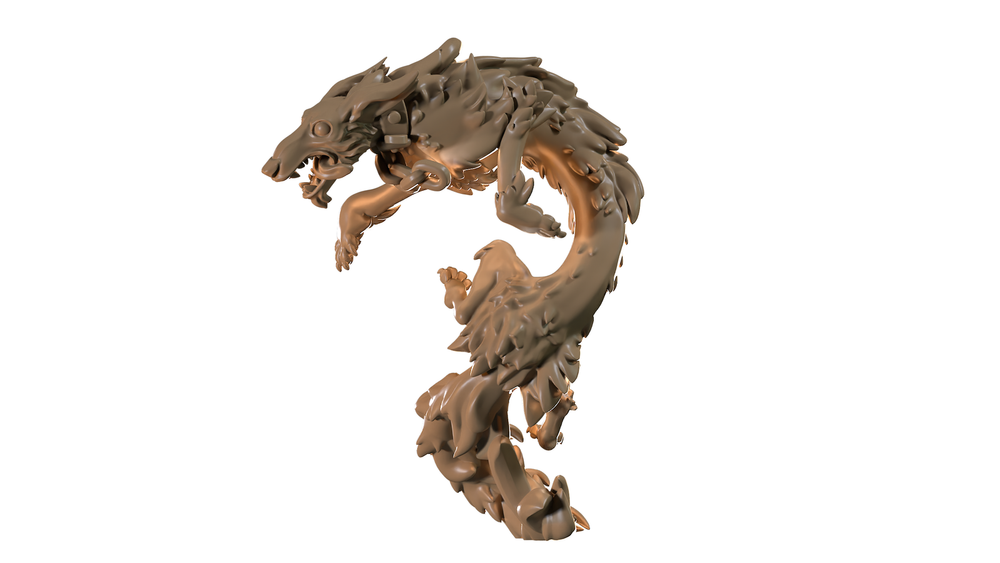 Capsule Chibi - Borzoi Dragon