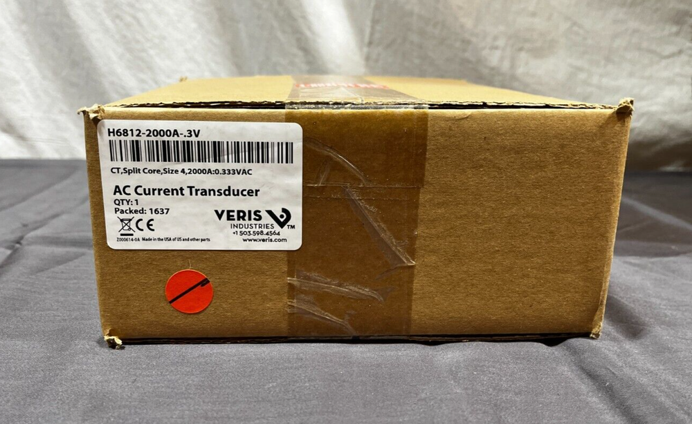Veris H6812-2000A-.3V Split Core AC Current Transducer NEW Fast Shipping