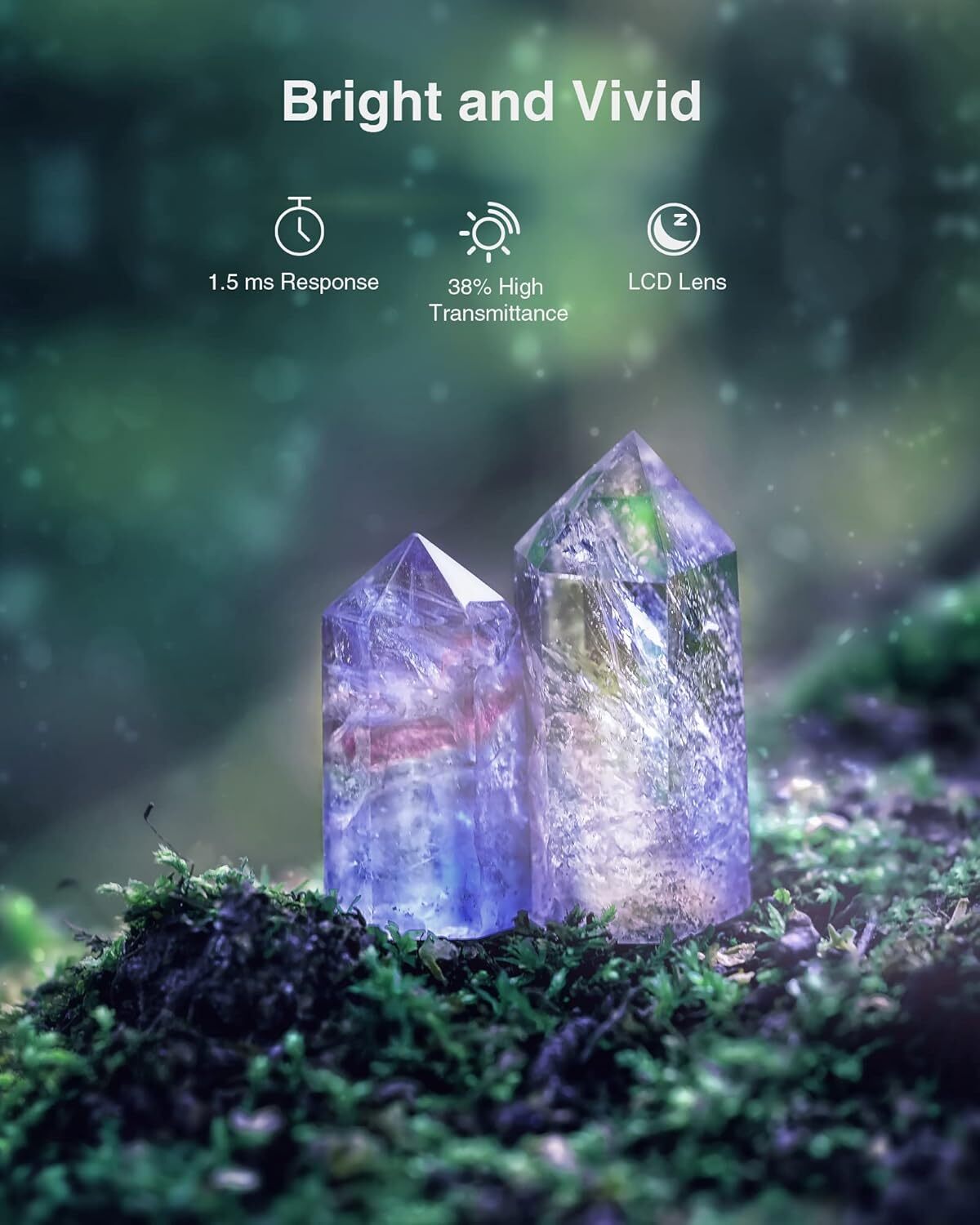 AWOL VISION DLP Link 3D Glasses Rechargeable Active Shutter Eyewear LTV-3000 Pro