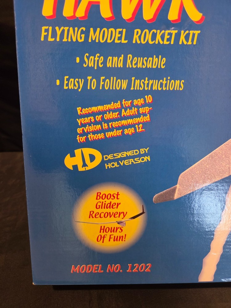 Fun Rockets Inc Silver Hawk Flying Model Rocket Kit Skill Level #3 Model 1202