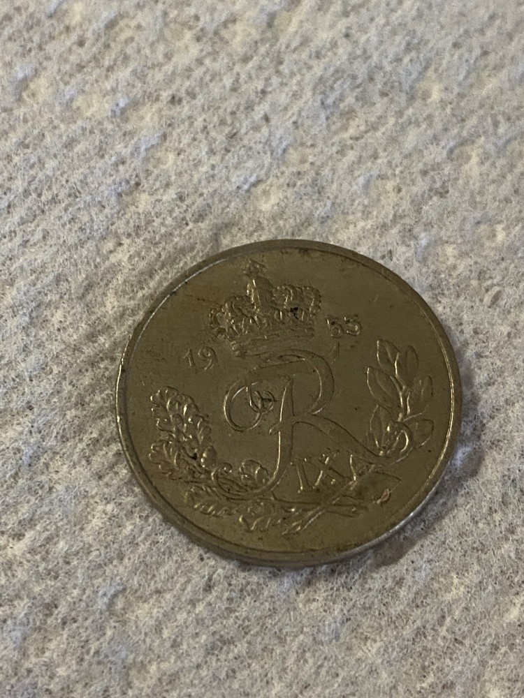 1953 Denmark Coin 25 Ore Circulated