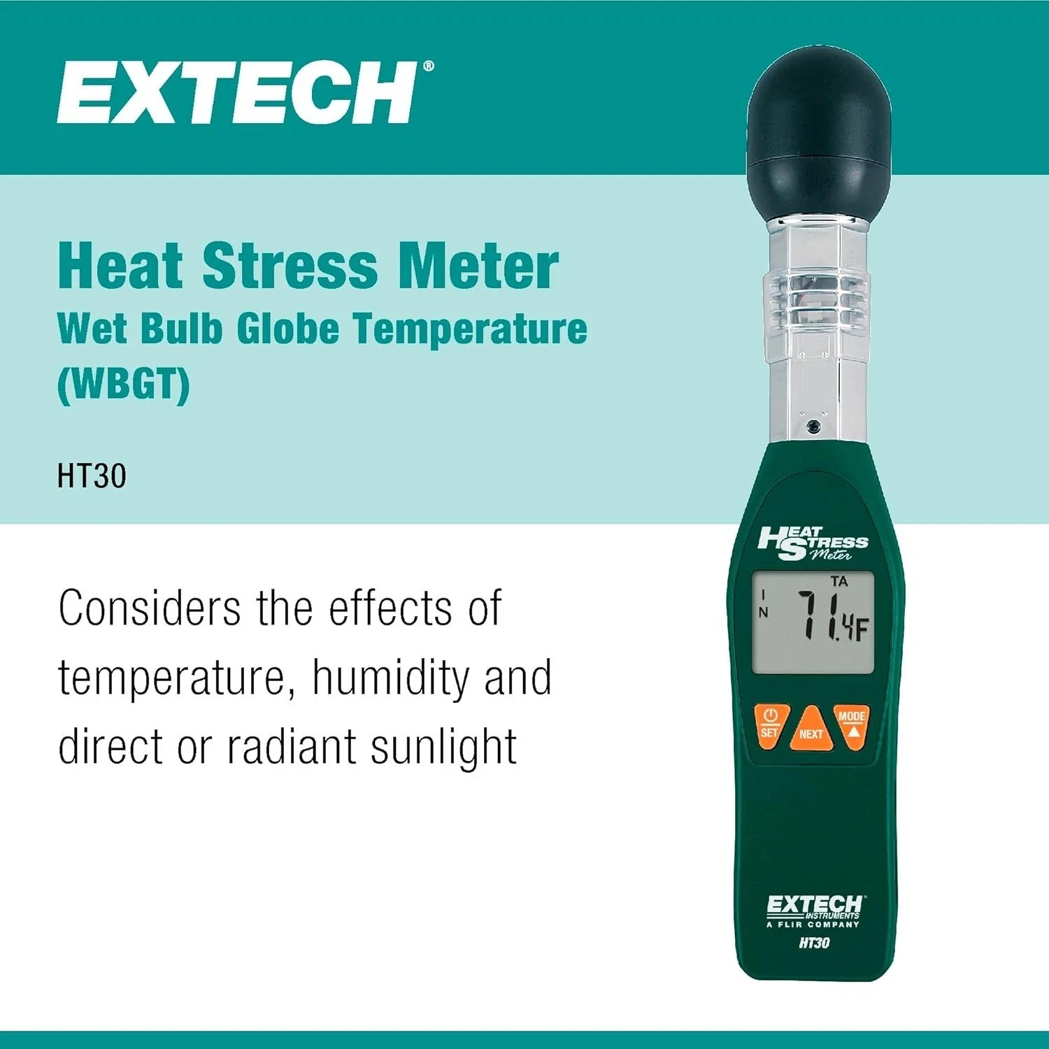 Extech HT30 Heat Stress WBGT Meter