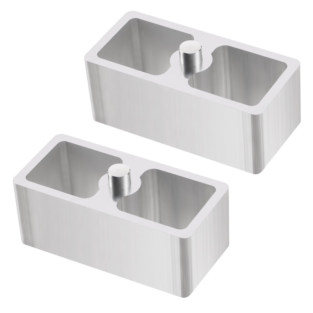 2 Inch Universal Leaf Spring Lowering Block Kit for Ride Height Adjustment 2Pcs