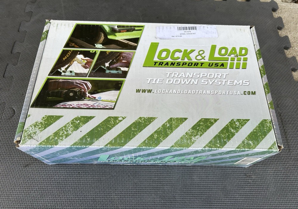 Lock & Load Transport USA Tie Down System With Wheel Chocks