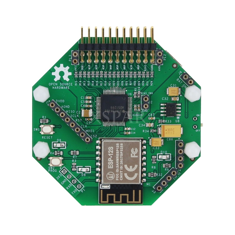 16-Channel EEG Acquisition Tool Wifi Version w/Open-Source Hardware for OpenBCI