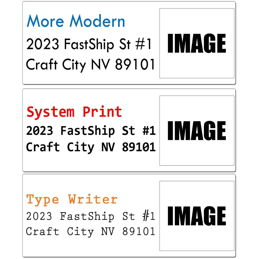 30 Address Labels Custom Photo Graphic Personalized