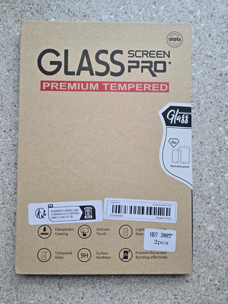 amazon 2 Pack Tempered Glass HD7 Screen Savers