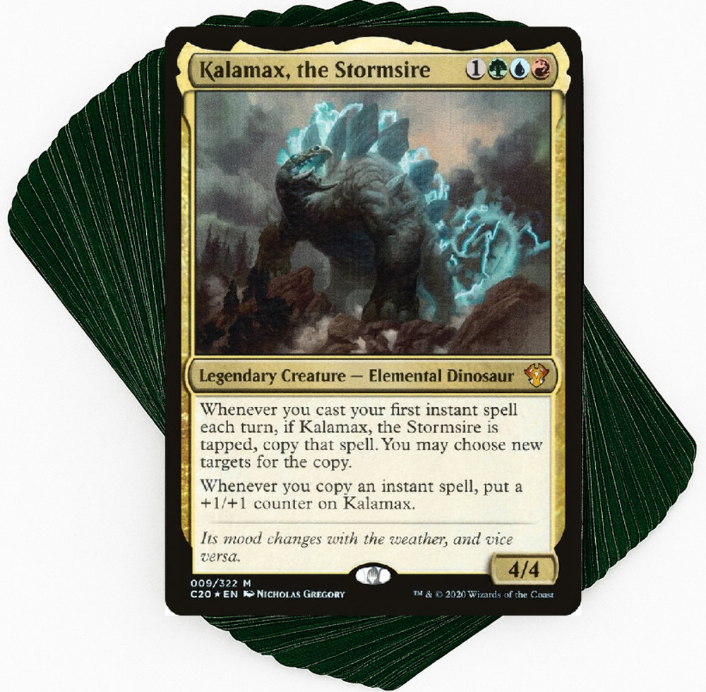 ***Custom Commander Deck*** Kalamax, the Stormsire - Temur Spellstorm - MTG EDH