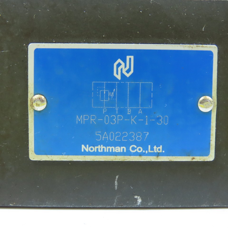 Northmman MPR-03P-K-1-30 Pressure Reducing Valve