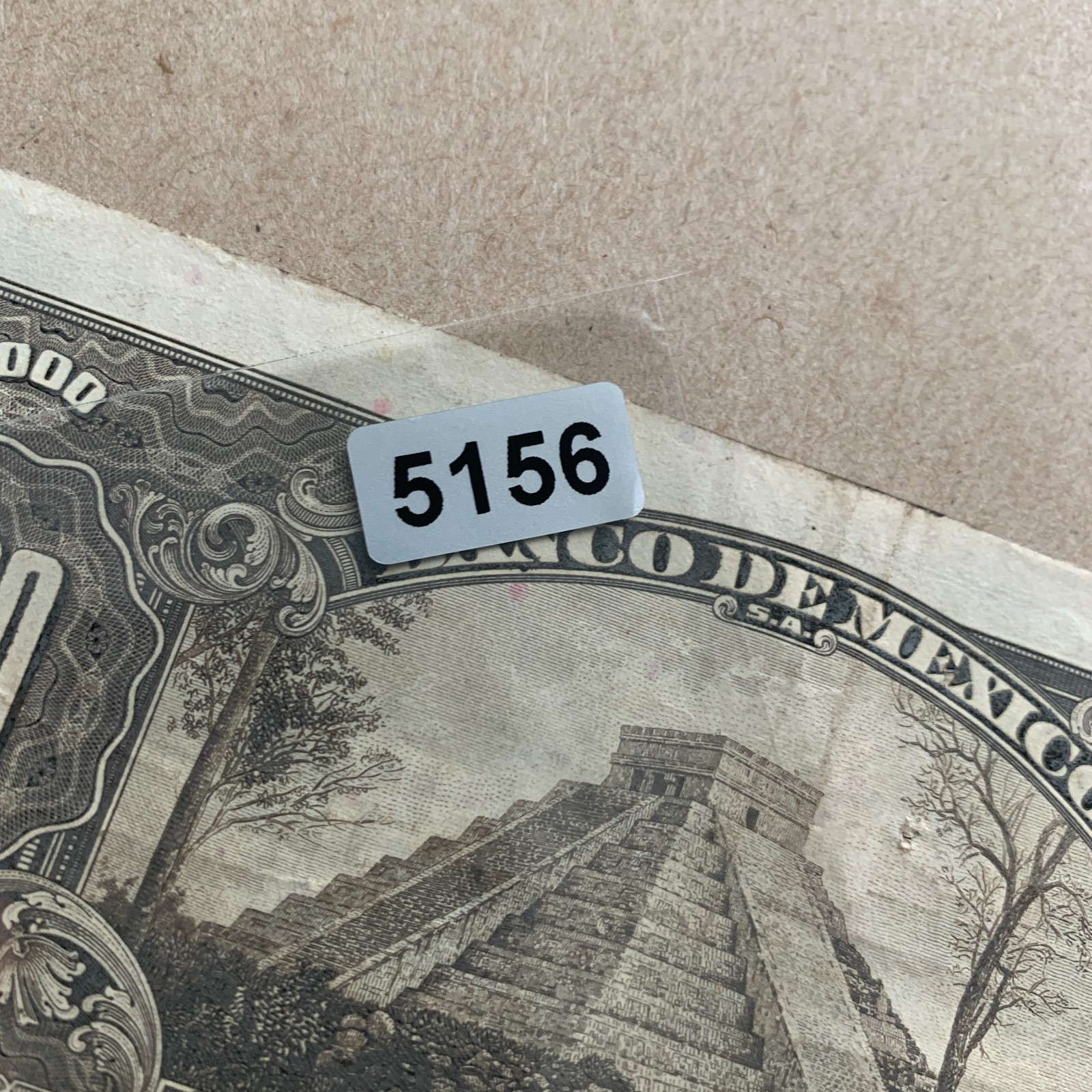 Chichen Itza Pyramid Rare Mexico 1000 Pesos Banknote 1977 Cuauhtemoc Currency