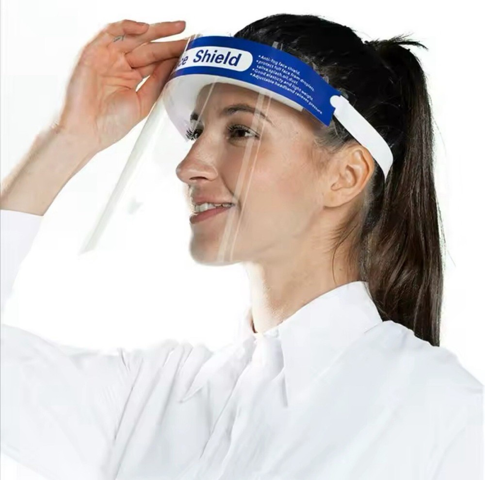 (10PCS) Safety Full Face Shield Reusable FaceShield Clear Washable