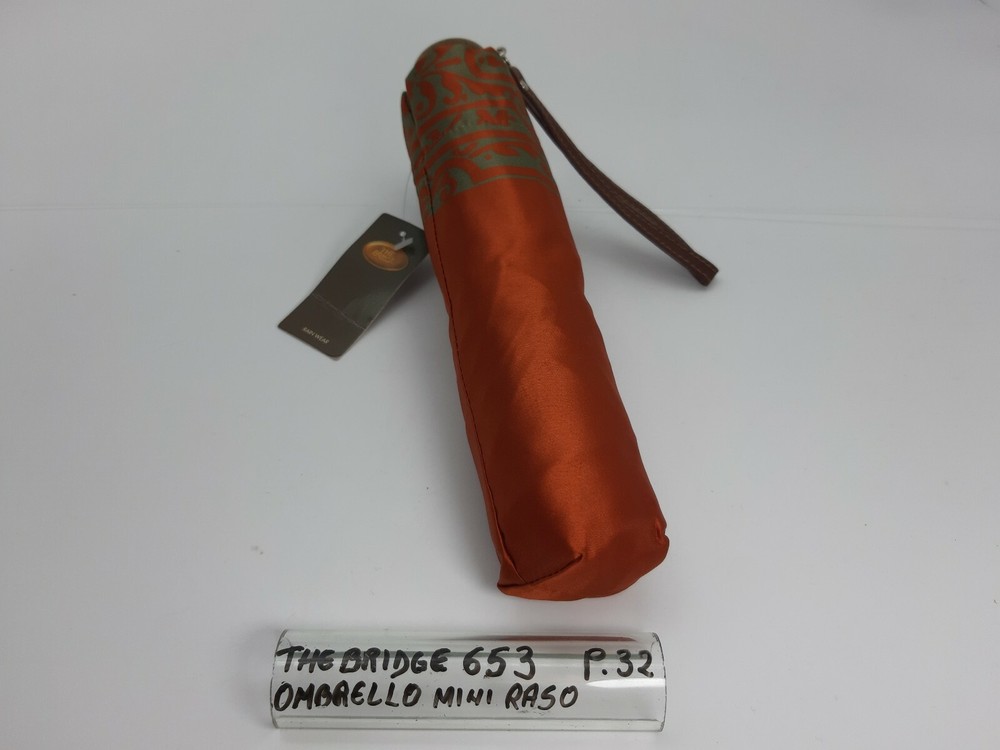 Unisex Mini Umbrella - Technofibre - Rust/Green - Cod.653 - The Bridge