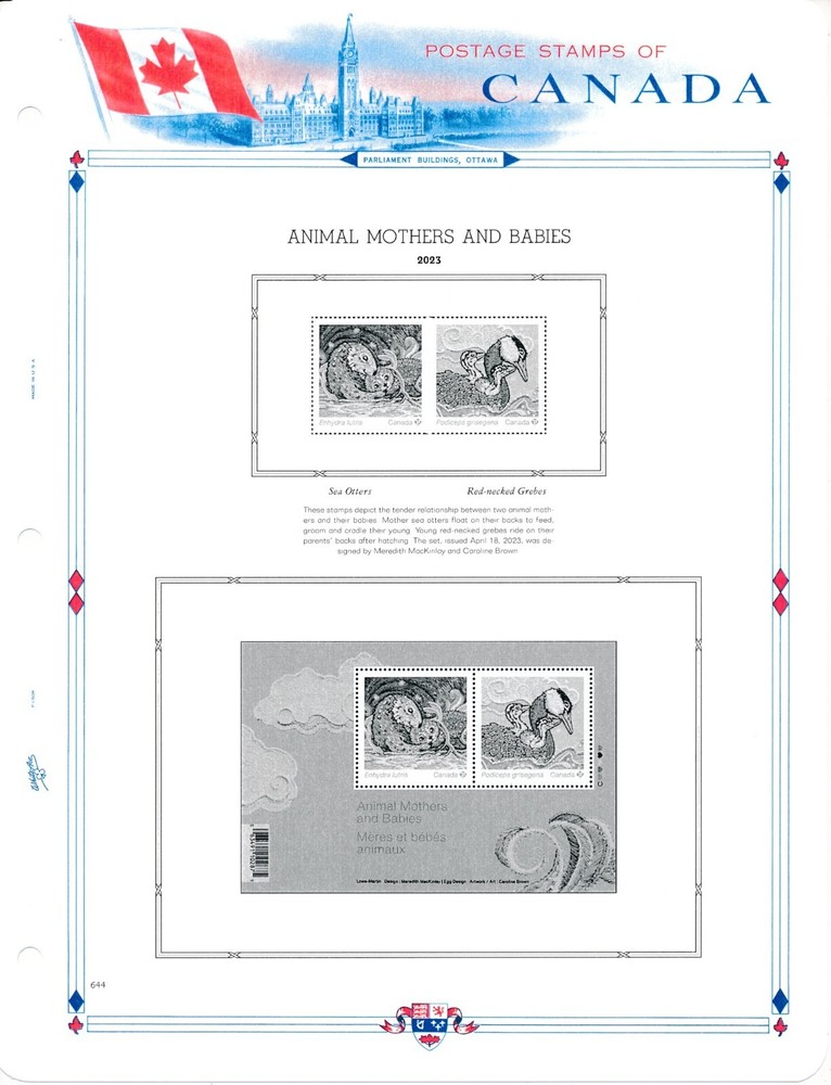 WHITE ACE 2023 Canada Commemorative Singles Stamp Album Supplement CC-68 NEW!