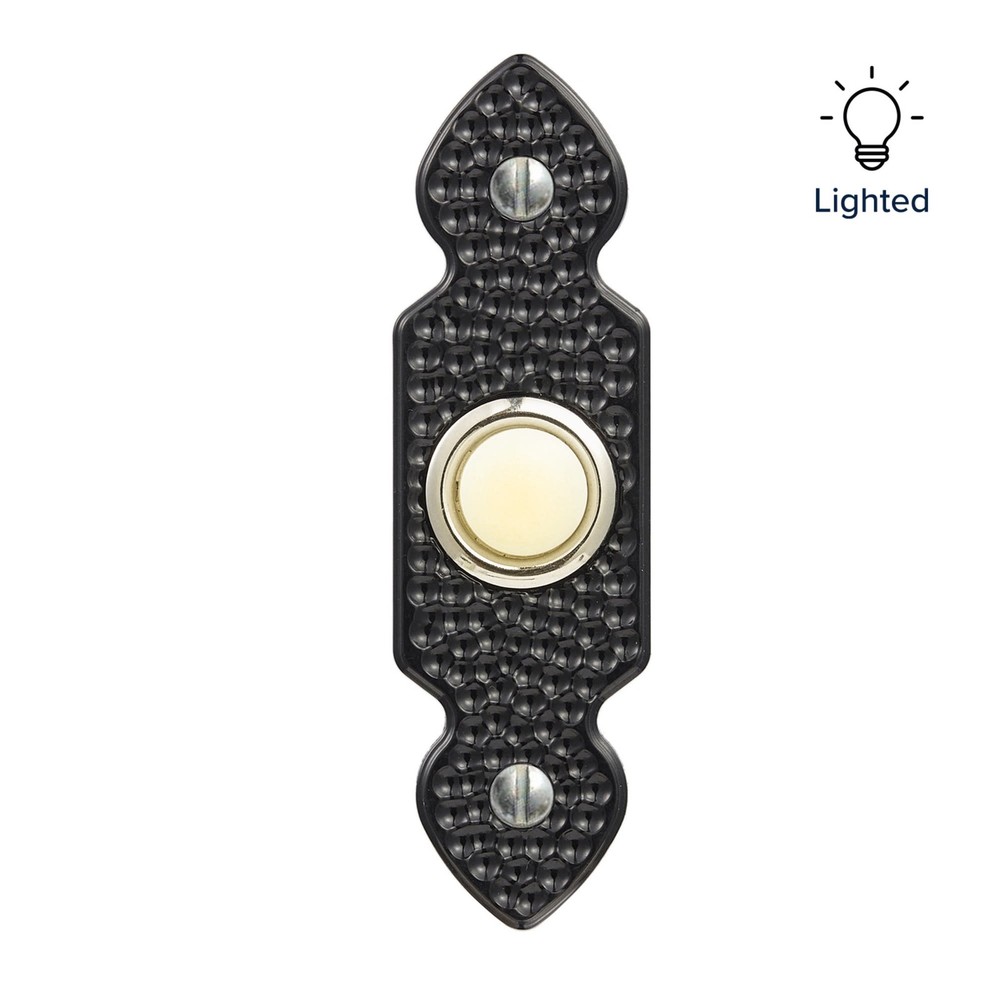 Globe Electric 91008662 Heath Zenith Plastic Wired Lighted Push - Black
