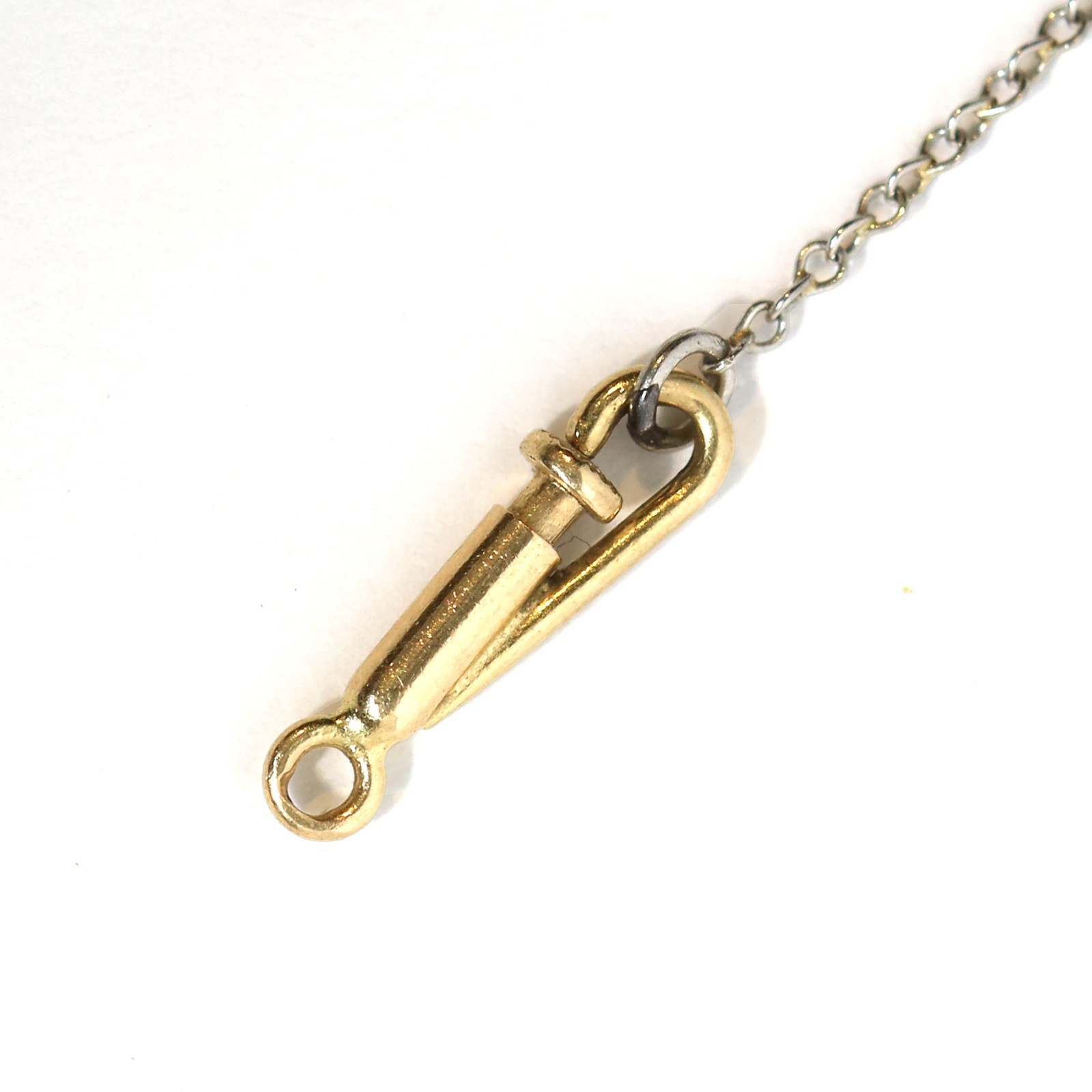Vintage 14kt yellow gold push lock clasp. Circa 1960.