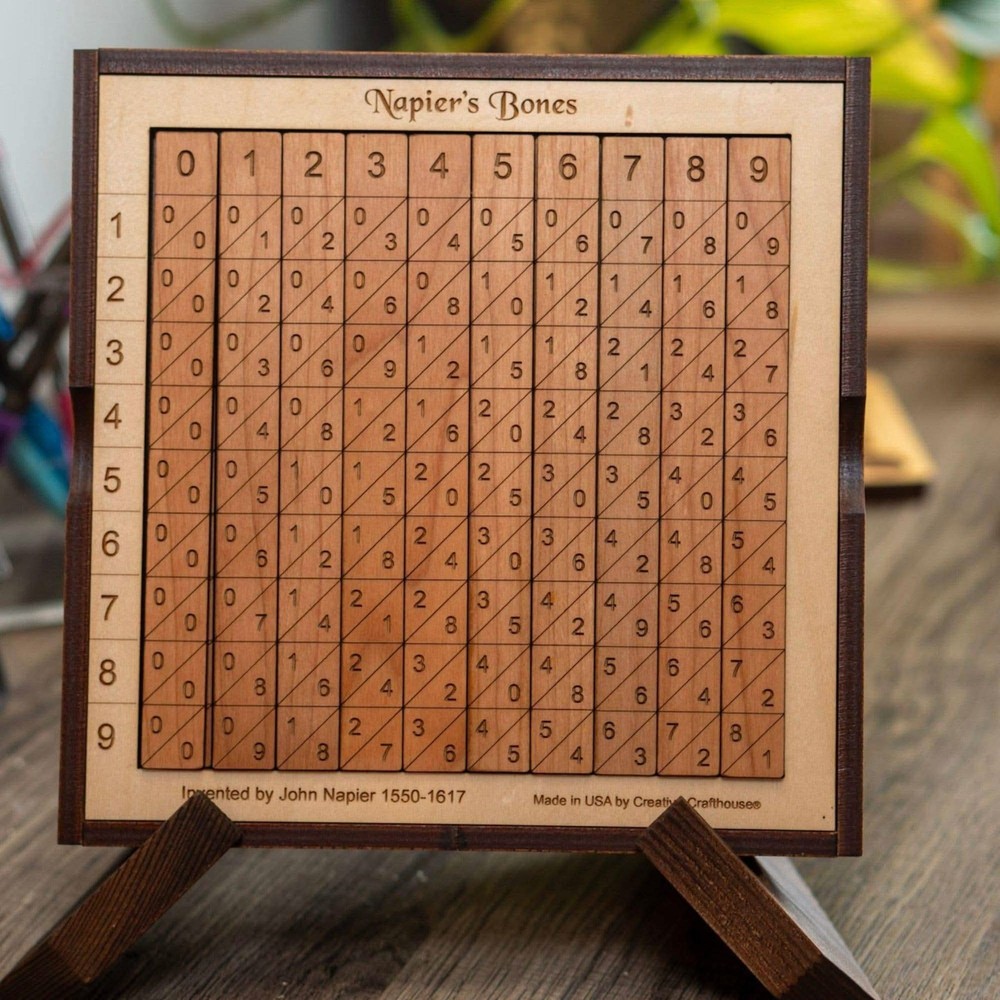 Napier's Bones STEM Education | Handmade Wooden Math Teaching Aid