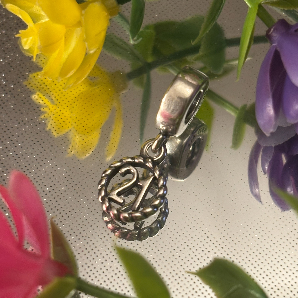 Pandora 💖 21st Birthday Dangle Charm 🌟💫