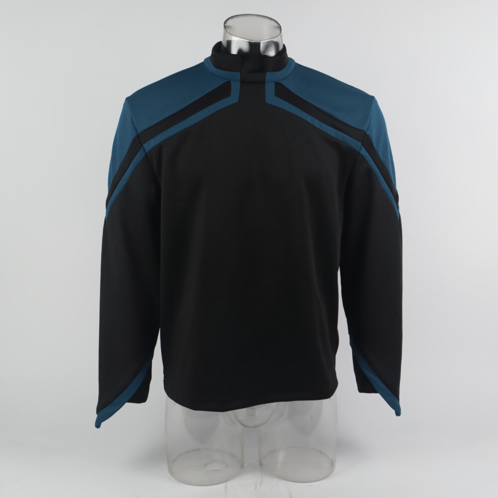 Admiral JL Picard Shirts Cosplay Male Startfleet Red Gold Blue Men Top Uniform