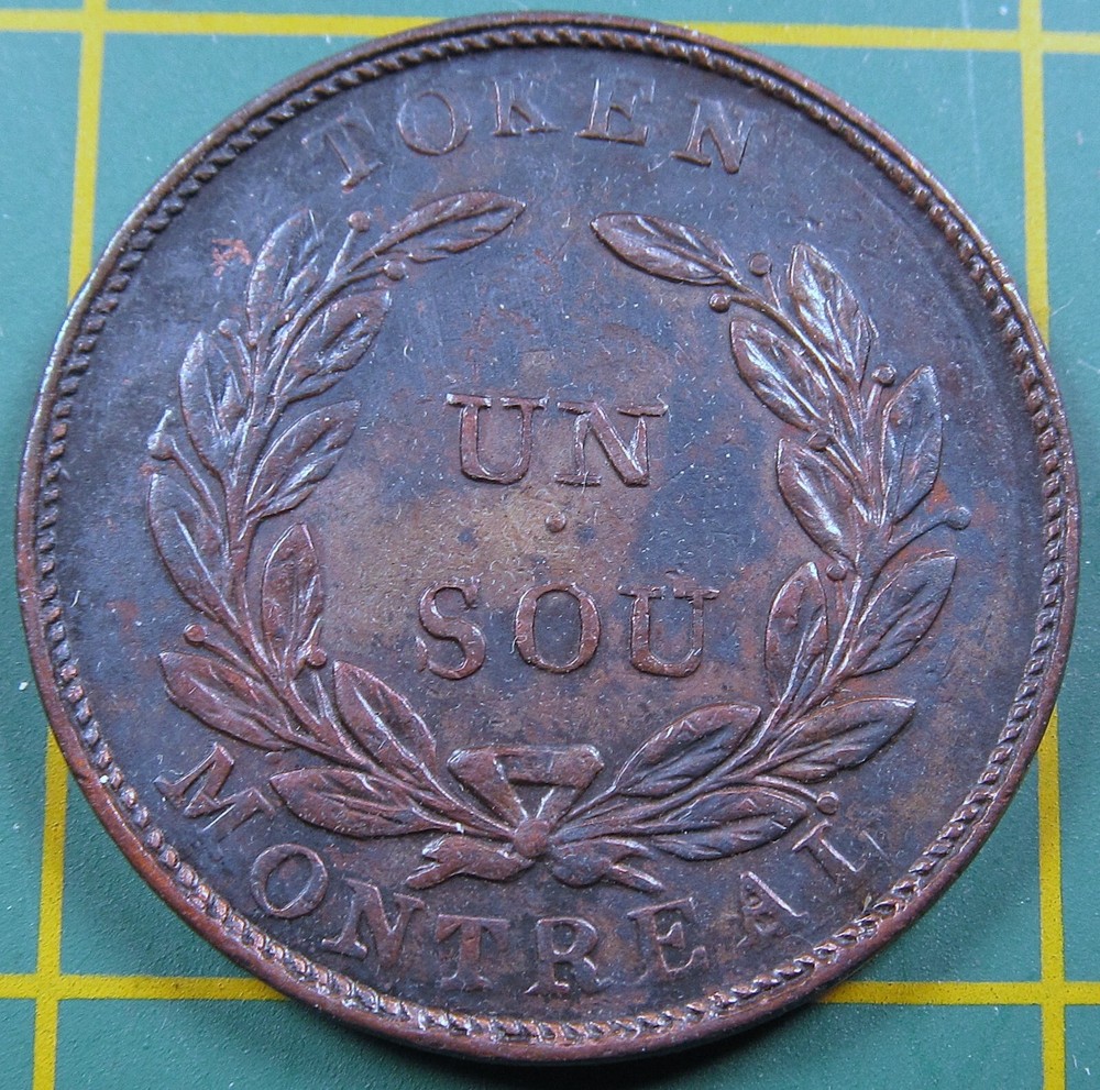 Lower Canada Un Sou Token LC-33C