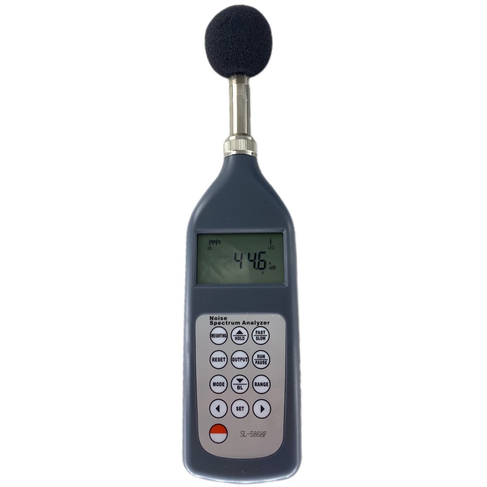 Sound Level Meter Spectrum Analyzer with 3 Time Weighting Fast Slow Impulse