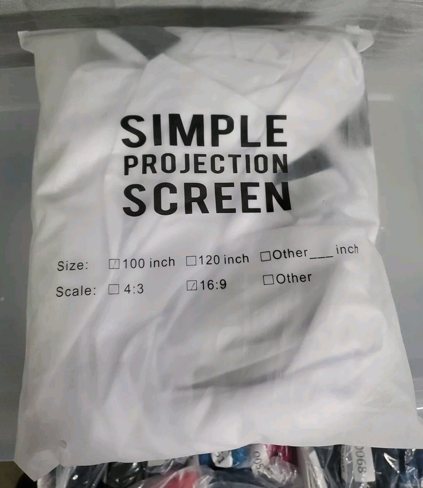 Simple Projection Screen 100inch 16:9 - NEW