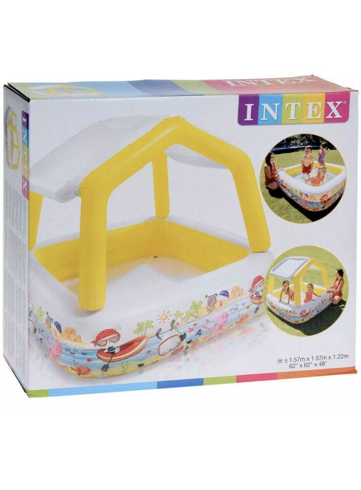 Intex Inflatable Canopy Pool New Summer Water Fun