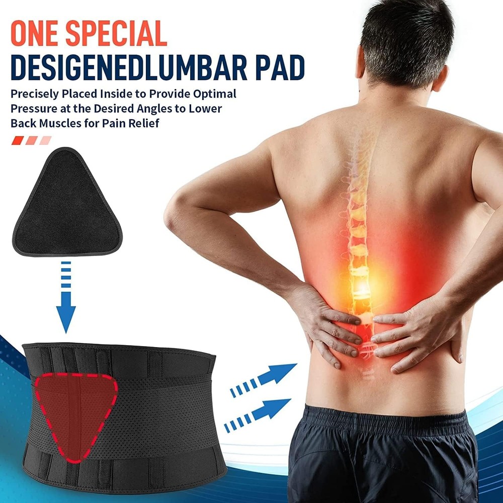 FEATOL Back Brace Support Belt-Lumbar Support Back Brace for Back Pain, Sciatica