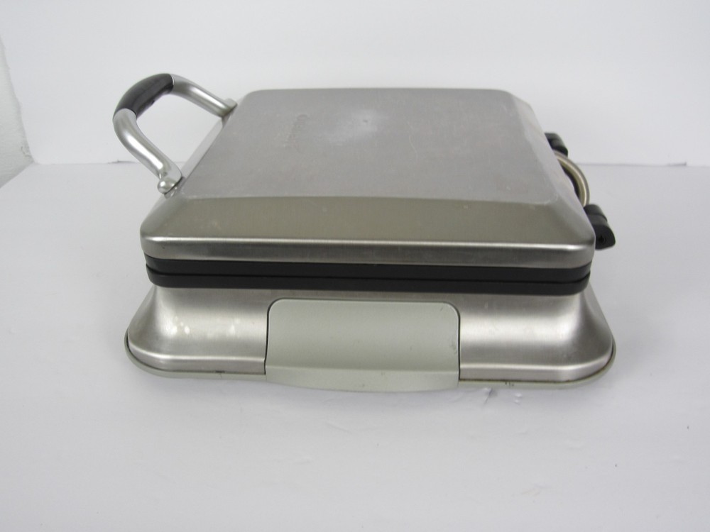 Cuisinart 4-Slice Square Belgian Waffle Maker WAF-4B Stainless Tested Working