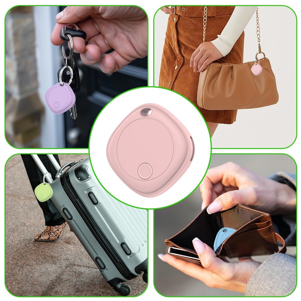 Air Tracker Tags-4 Pack, Bluetooth Tracker Works with Apple Find My APP (iOS ...