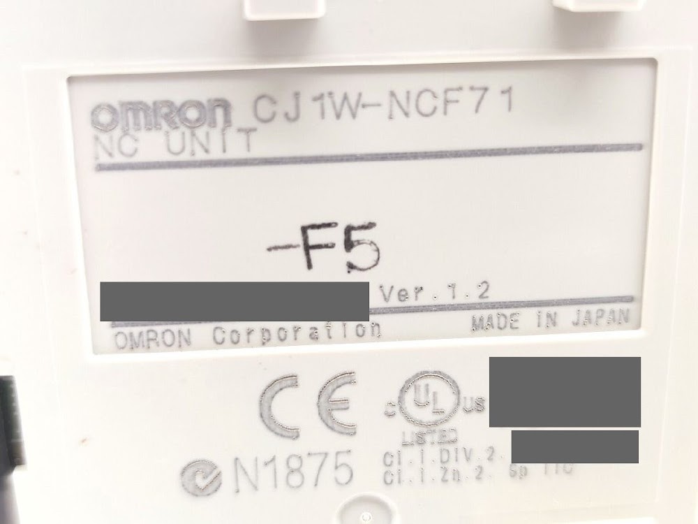 OMRON CJ1W-NCF71 Ver.1.2 NC Position Control Unit Module USED