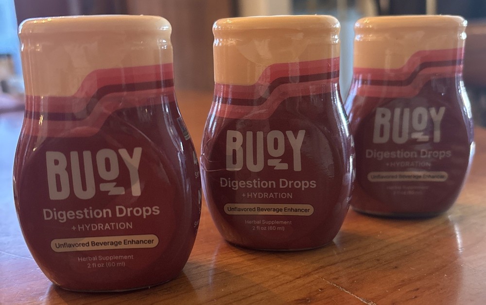 Buoy Digestion Drops + Hydration Unflavored 3pack