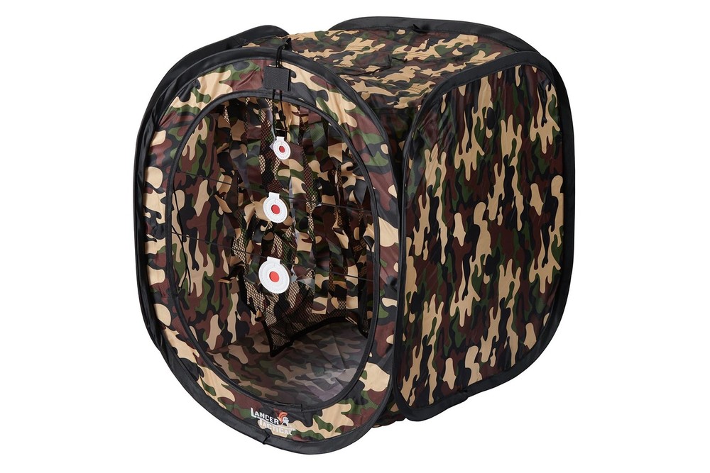 Lancer Tactical Portable Airsoft Target Tent Black BB Shooting Range