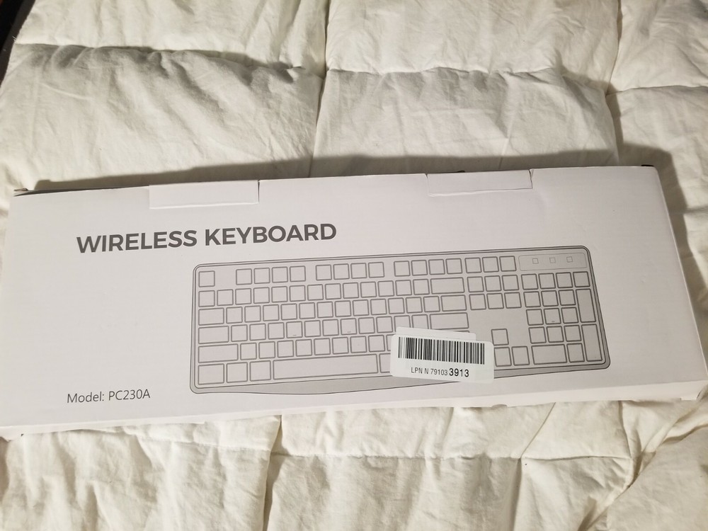 Wireless Keyboard, Model PC230A, Black