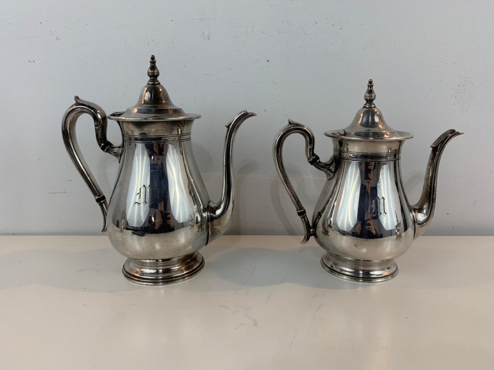 Vintage Reed 4 Barton Silver Plate Four Piece Tea set 4060
