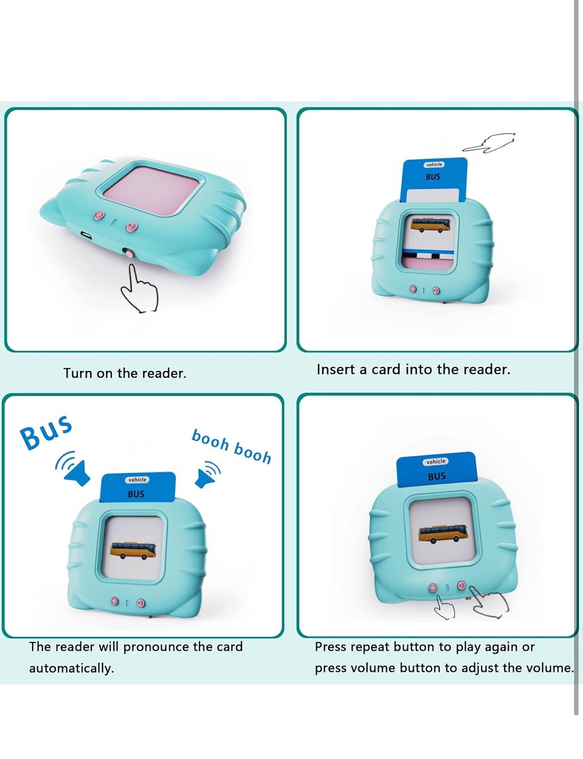 Audible Educational Toy with Music for Toddlers Age 1 2 3 4 5, 252 Sight Words F